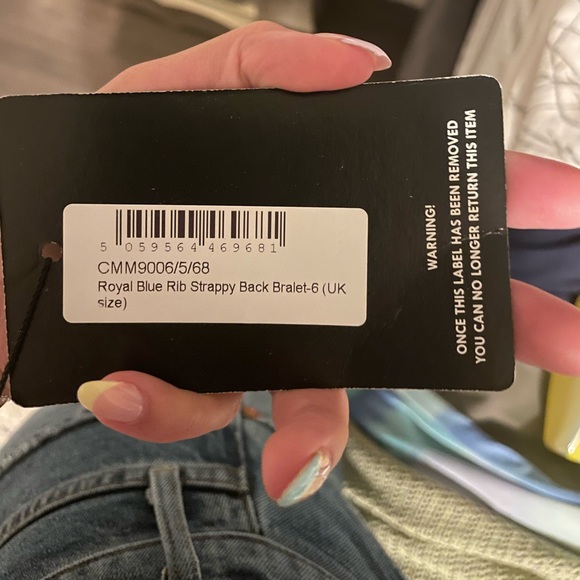 Pretty Little Thing Blue Bralette - Picture 4 of 4